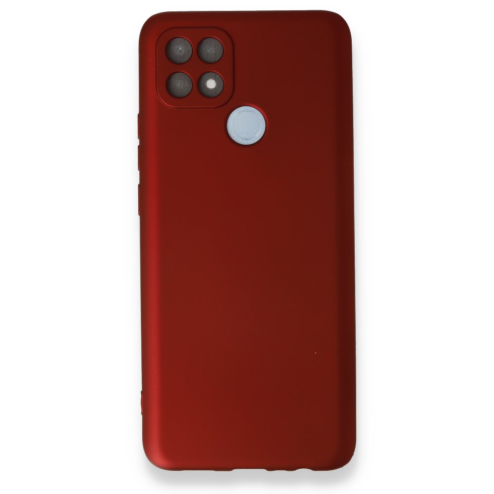 Newface Oppo A15S Kılıf First Silikon - Bordo