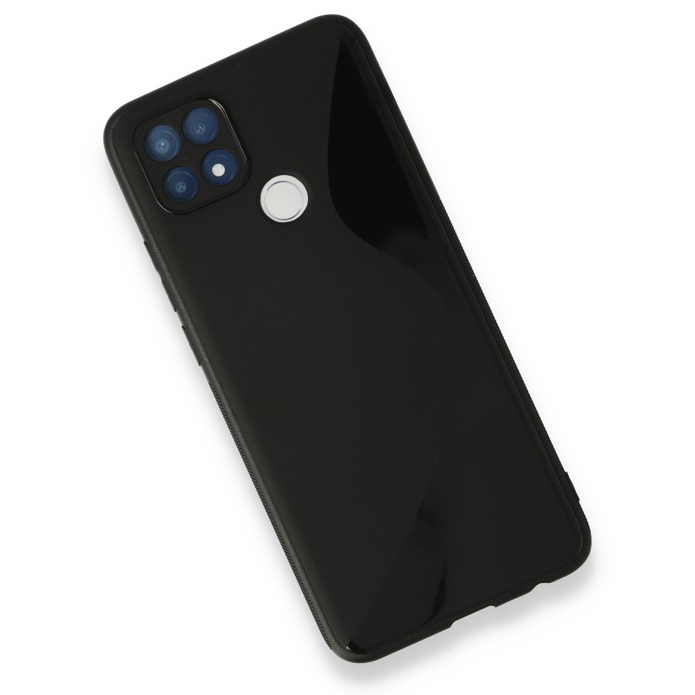Newface Oppo A15S Kılıf S Silikon - Siyah