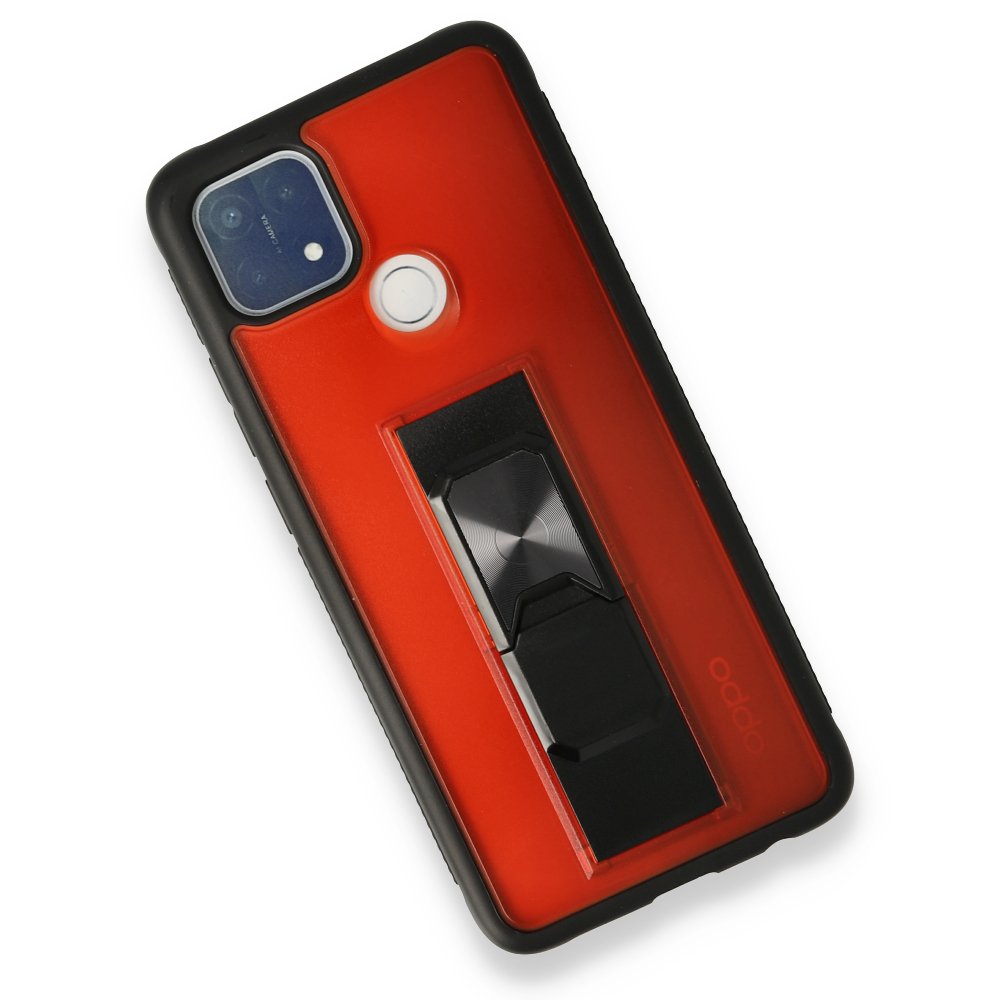 Newface Oppo A15S Kılıf Toronto Silikon - Kırmızı