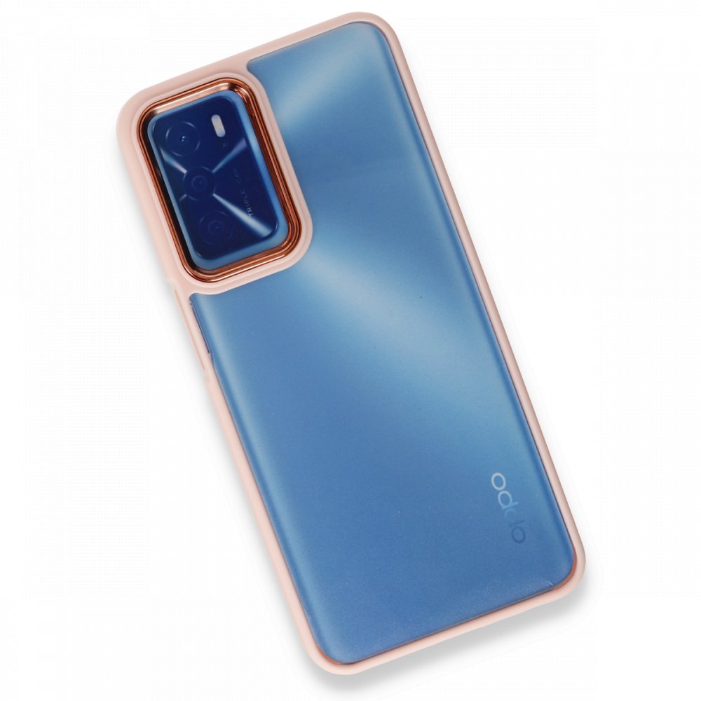 Newface Oppo A16 Kılıf Dora Kapak - Pudra
