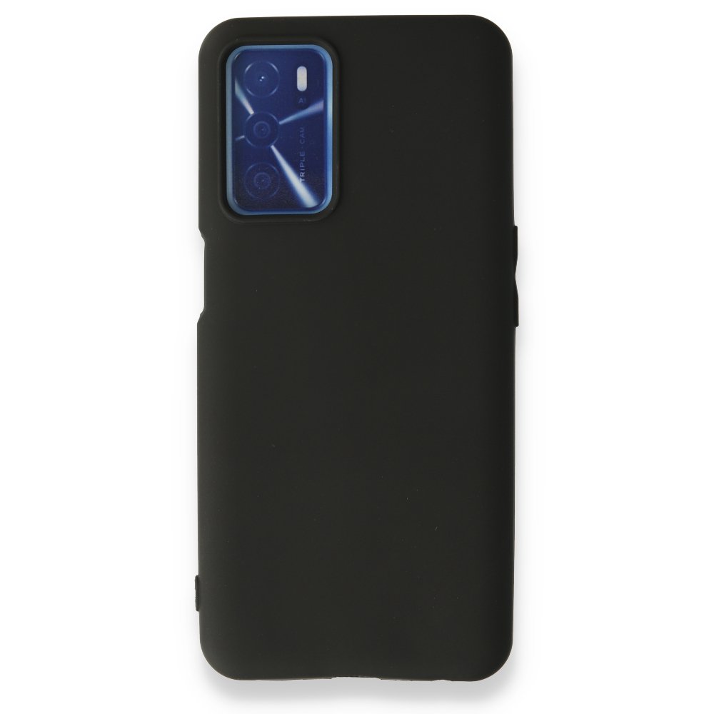 Newface Oppo A16 Kılıf First Silikon - Siyah