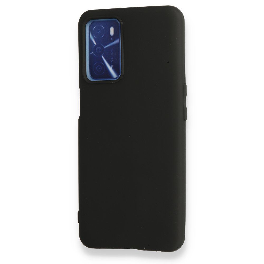 Newface Oppo A16 Kılıf First Silikon - Siyah
