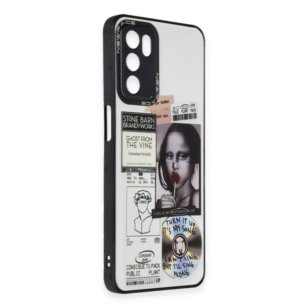 Newface Oppo A16 Kılıf Mirror Desenli Kapak - Mirror - 2