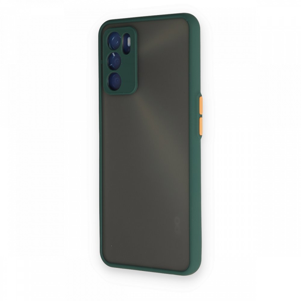 Newface Oppo A16 Kılıf Montreal Silikon Kapak - Yeşil