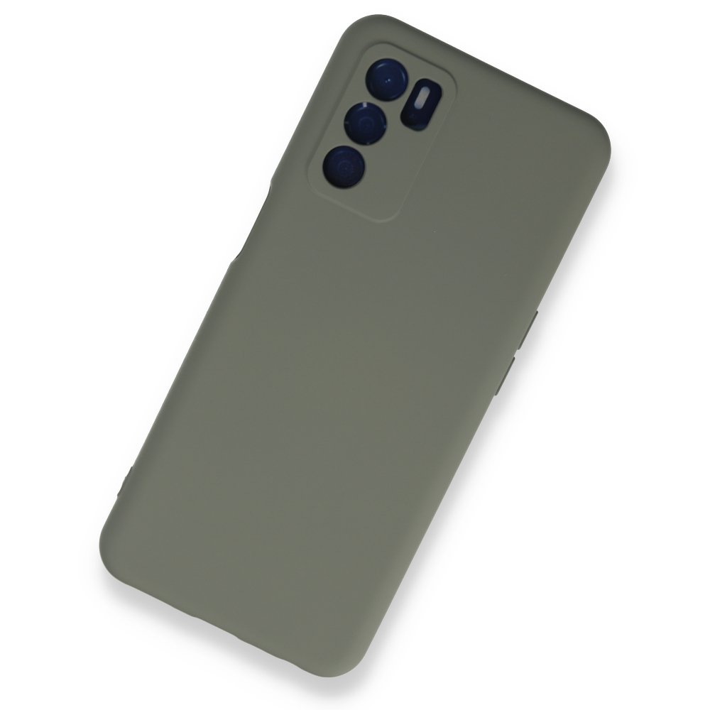 Newface Oppo A16 Kılıf Nano içi Kadife  Silikon - Açık Gri
