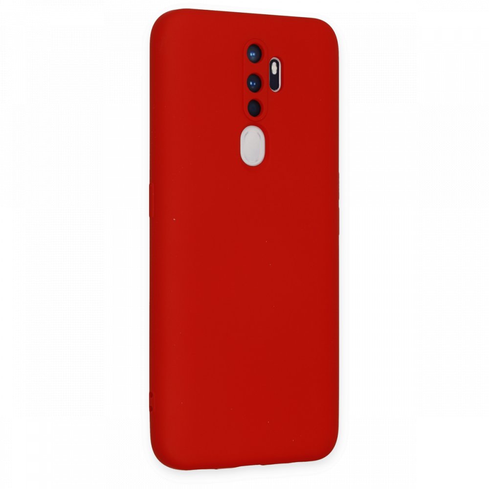 Newface Oppo A5 2020 Kılıf Nano içi Kadife Silikon - Kırmızı