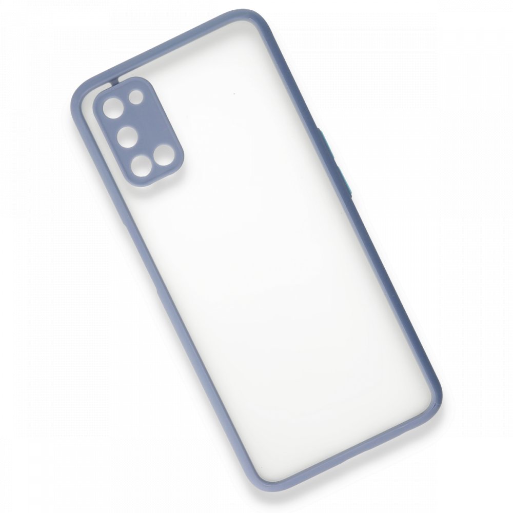 Newface Oppo A52 Kılıf Montreal Silikon Kapak - Gri