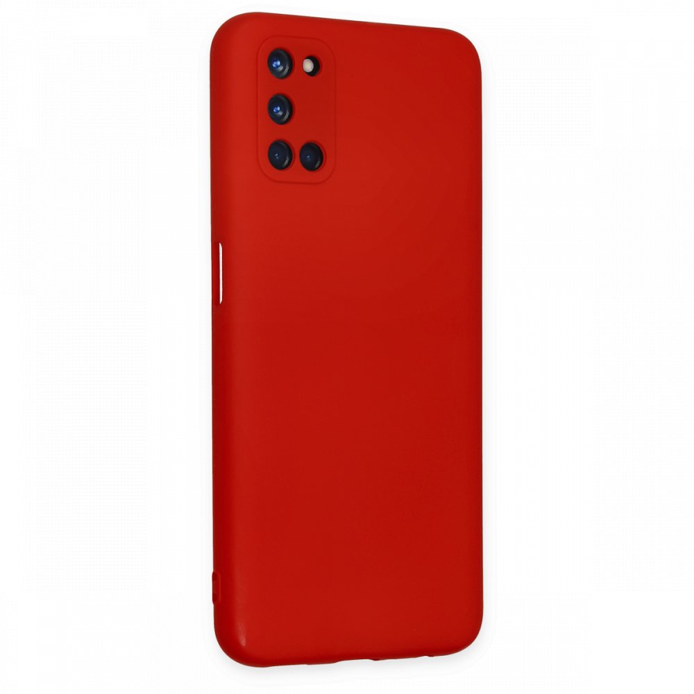 Newface Oppo A52 Kılıf Nano içi Kadife  Silikon - Kırmızı