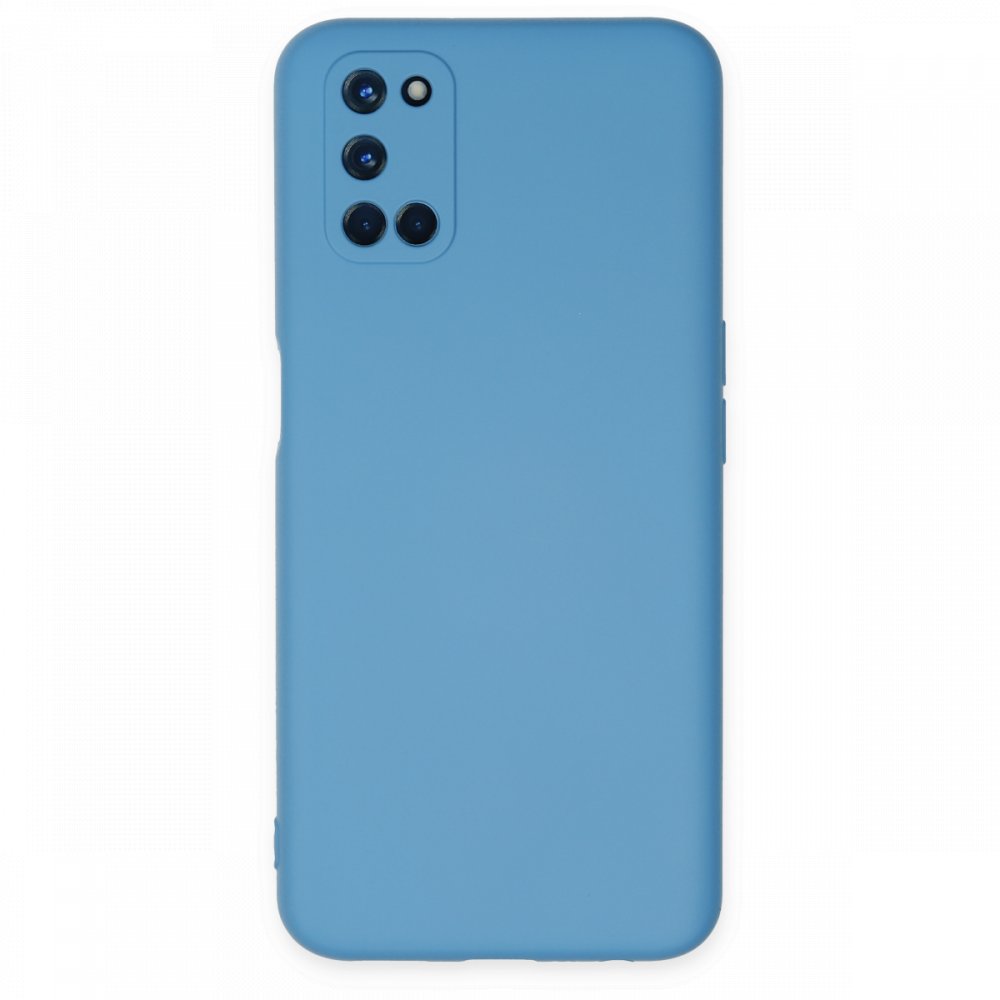 Newface Oppo A52 Kılıf Nano içi Kadife  Silikon - Mavi