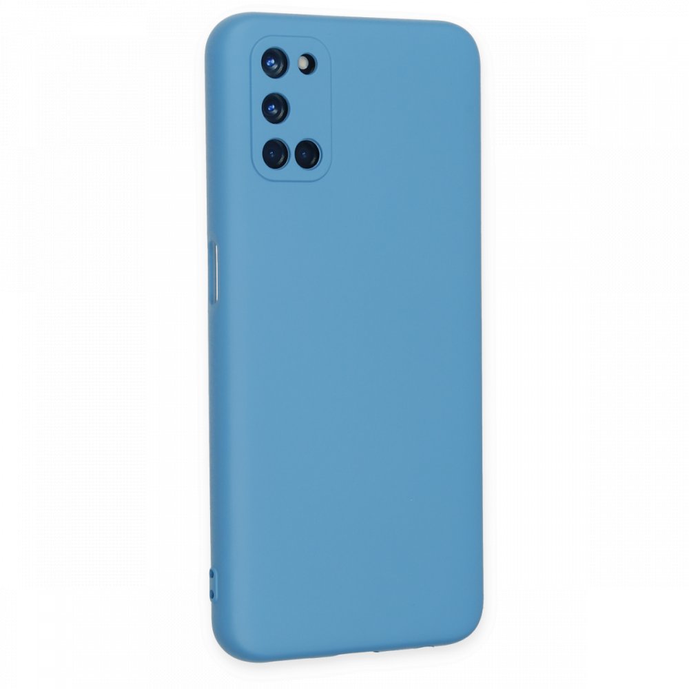Newface Oppo A52 Kılıf Nano içi Kadife Silikon - Mavi