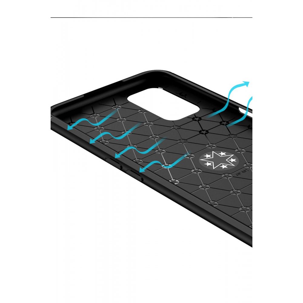Newface Oppo A52 Kılıf Range Yüzüklü Silikon - Siyah