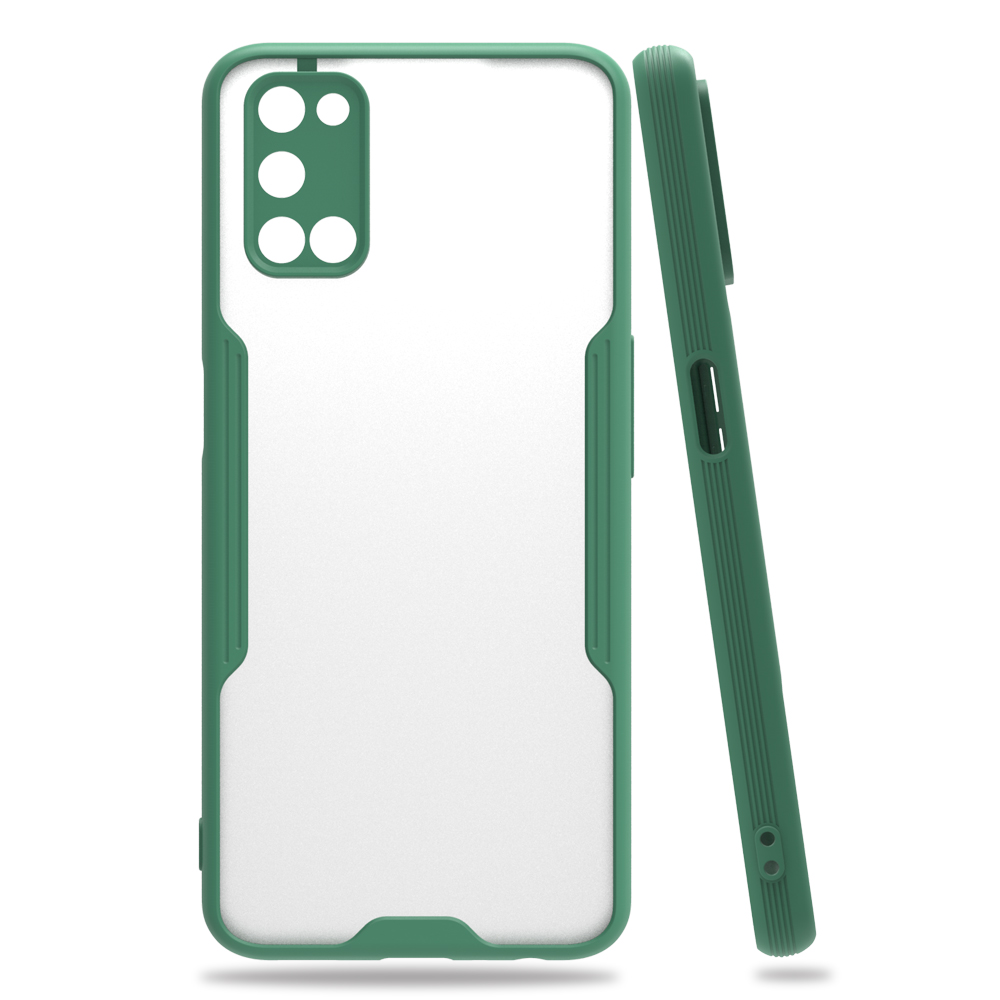 Newface Oppo A52 Kılıf Platin Silikon - Yeşil