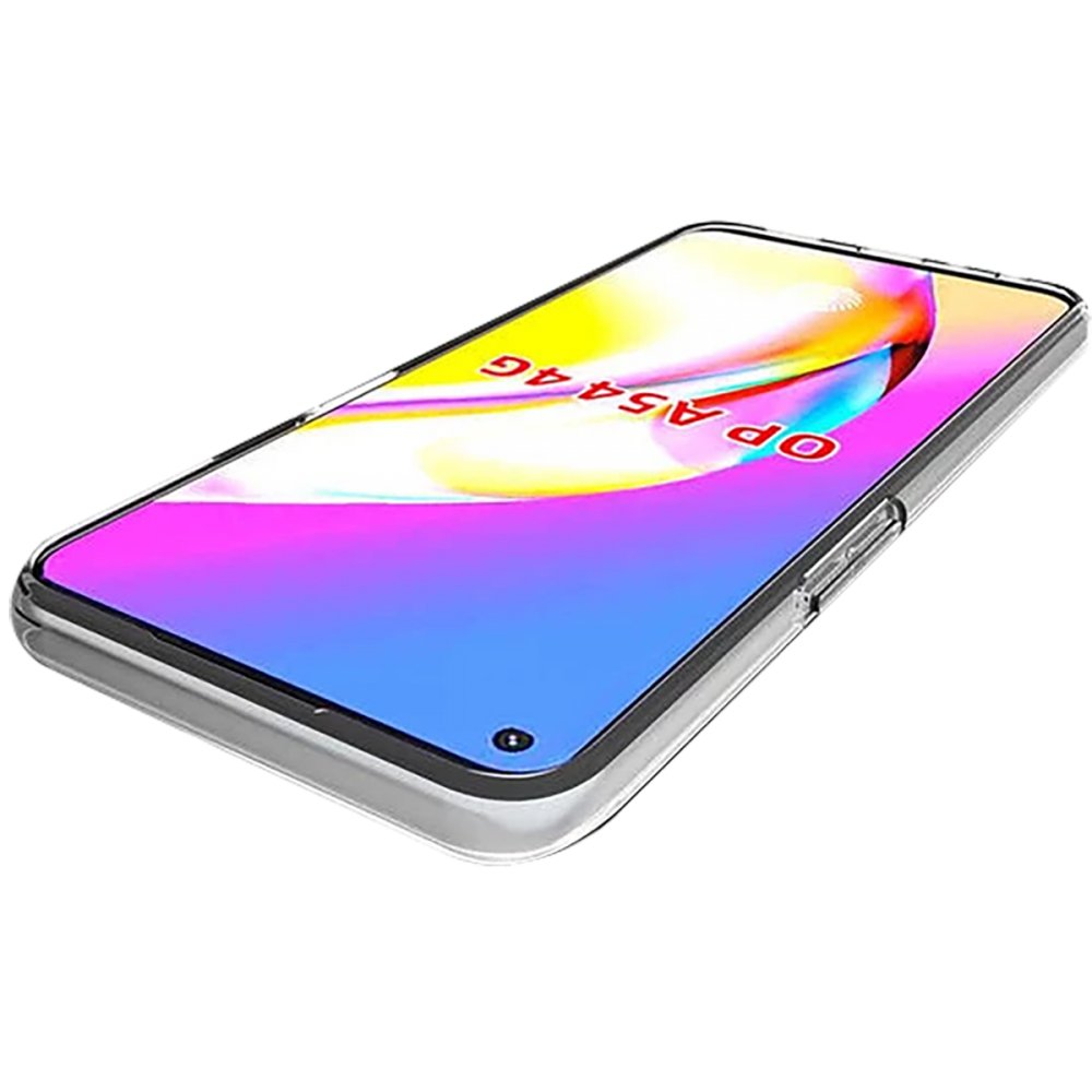 Newface Oppo A54 4G Kılıf Deluxe 2mm Şeffaf Silikon - Şeffaf