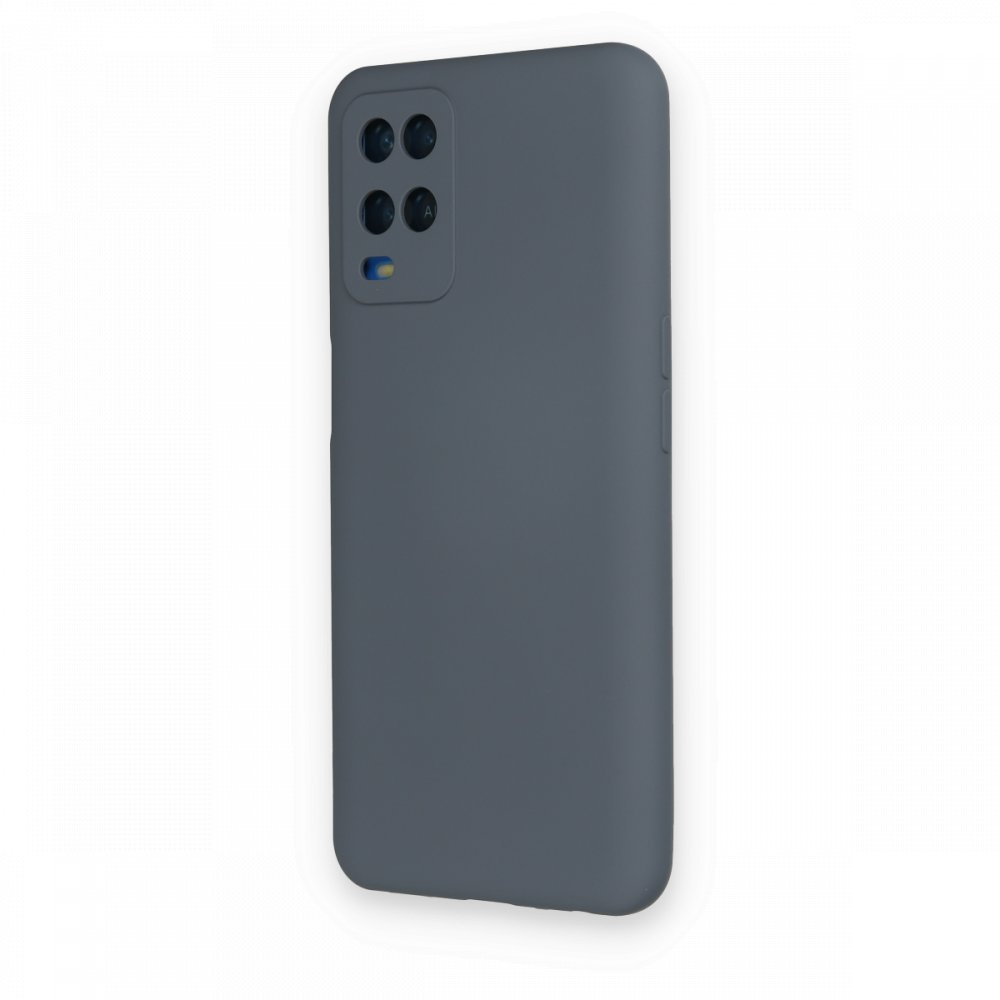 Newface Oppo A54 4G Kılıf Nano içi Kadife Silikon - Gri