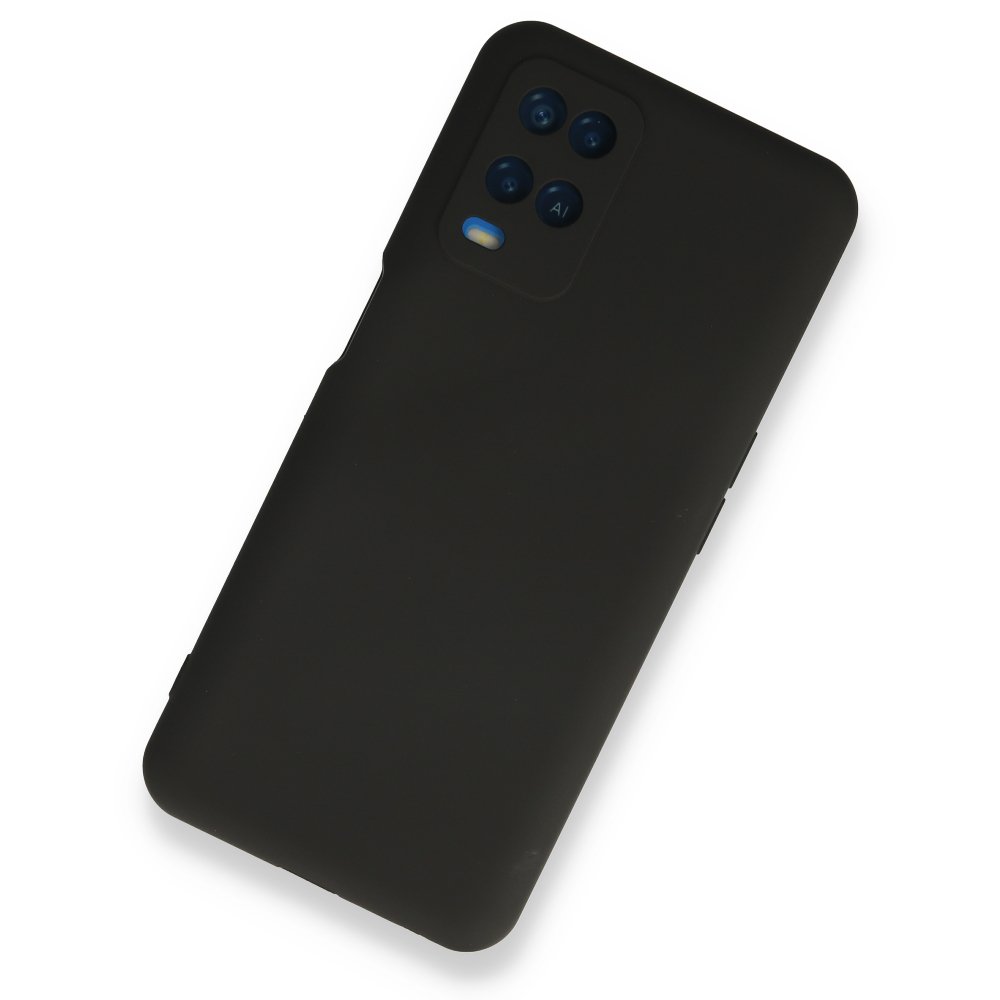 Newface Oppo A54 4G Kılıf Nano içi Kadife Silikon - Siyah