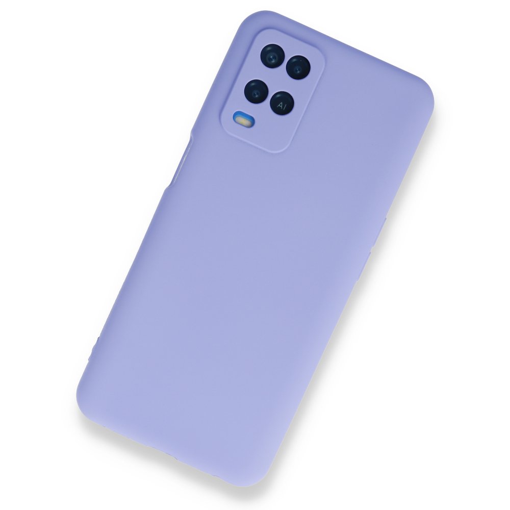 Newface Oppo A54 4G Kılıf First Silikon - Lila