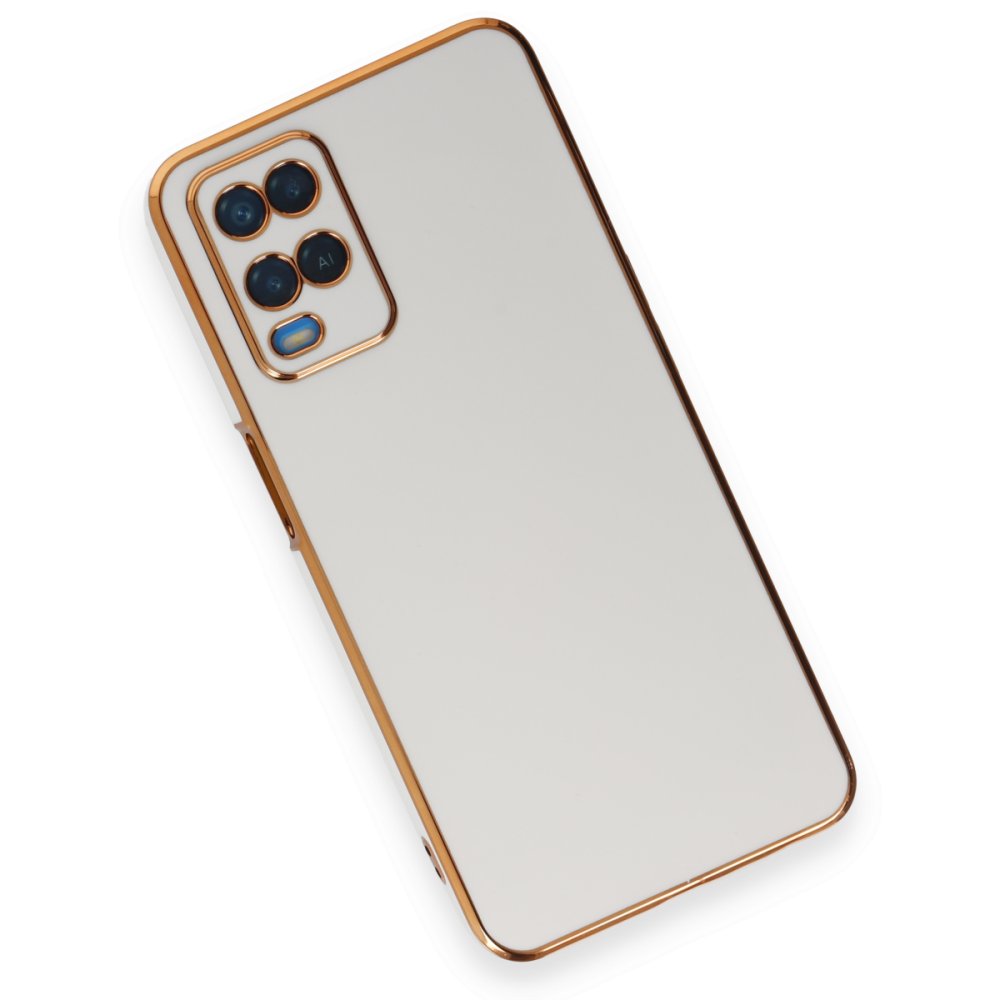 Newface Oppo A54 4G Kılıf Volet Silikon - Beyaz