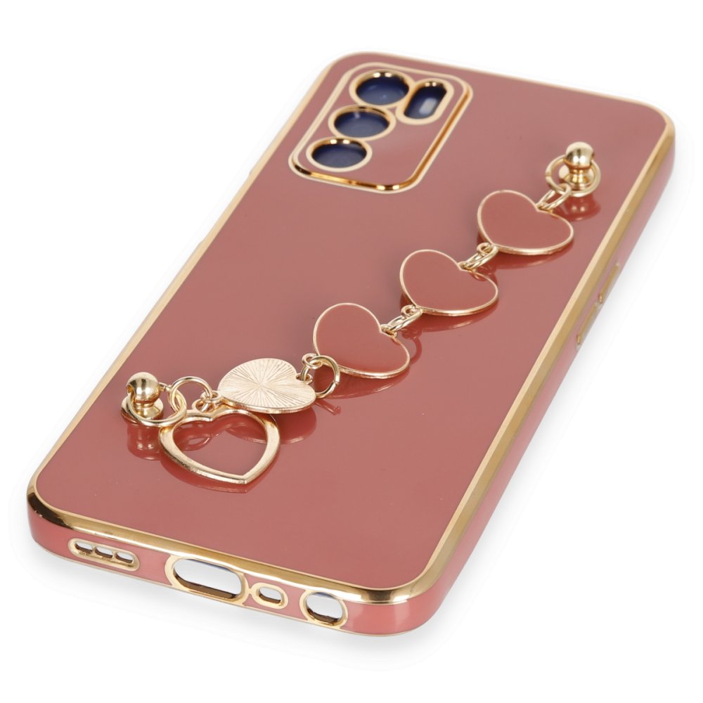 Newface Oppo A55 Kılıf Esila Silikon - Kırmızı