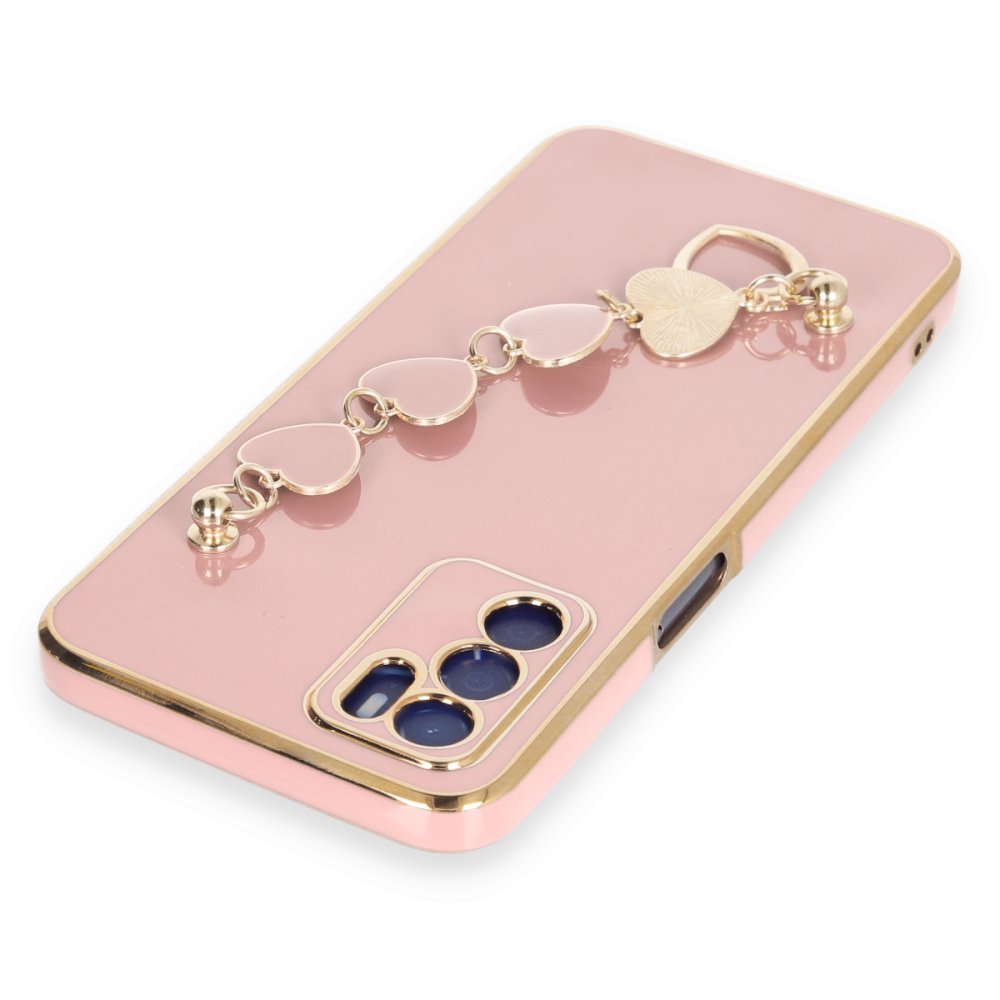 Newface Oppo A55 Kılıf Esila Silikon - Pudra