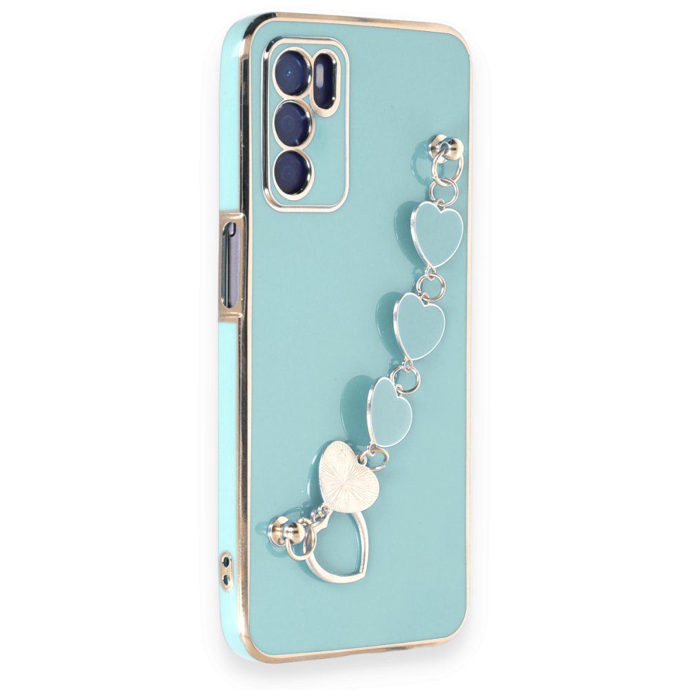 Newface Oppo A55 Kılıf Esila Silikon - Su Yeşili