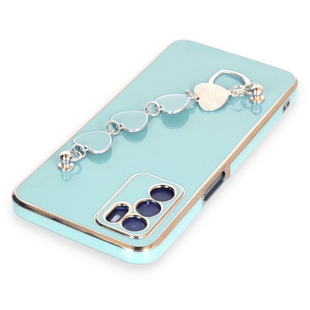 Newface Oppo A55 Kılıf Esila Silikon - Su Yeşili