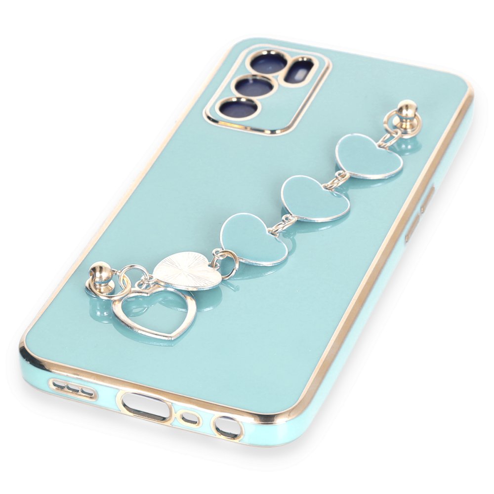 Newface Oppo A55 Kılıf Esila Silikon - Su Yeşili