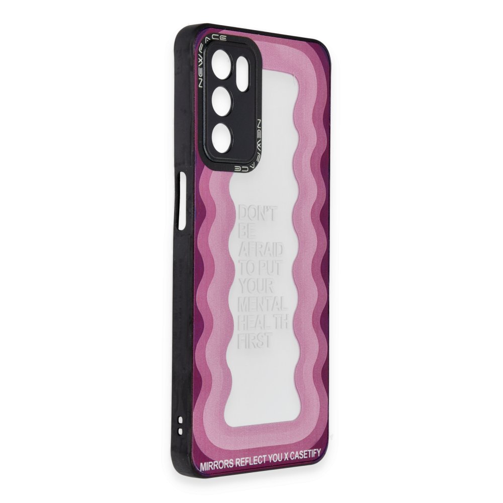 Newface Oppo A55 Kılıf Mirror Desenli Kapak - Mirror - 5