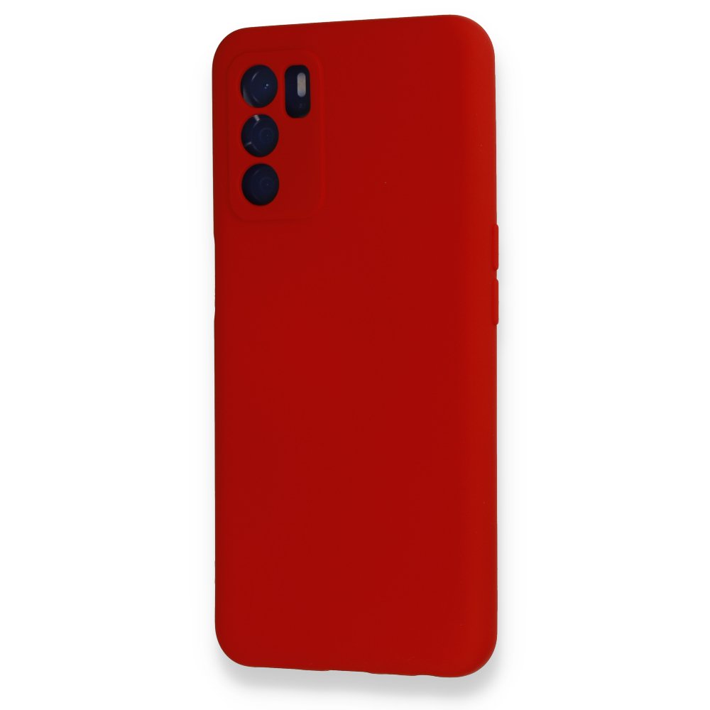 Newface Oppo A55 Kılıf Nano içi Kadife  Silikon - Kırmızı