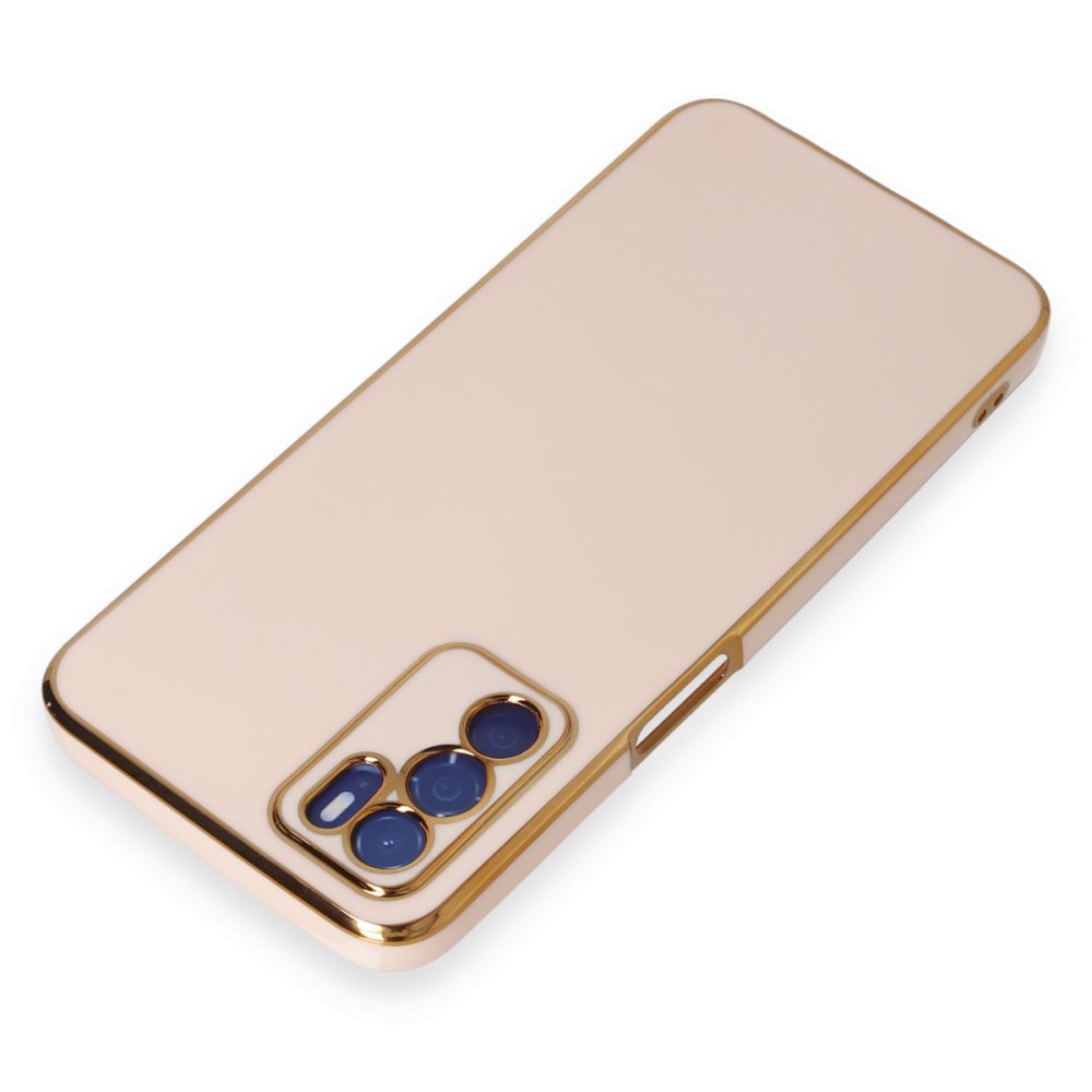 Newface Oppo A55 Kılıf Volet Silikon - Pembe