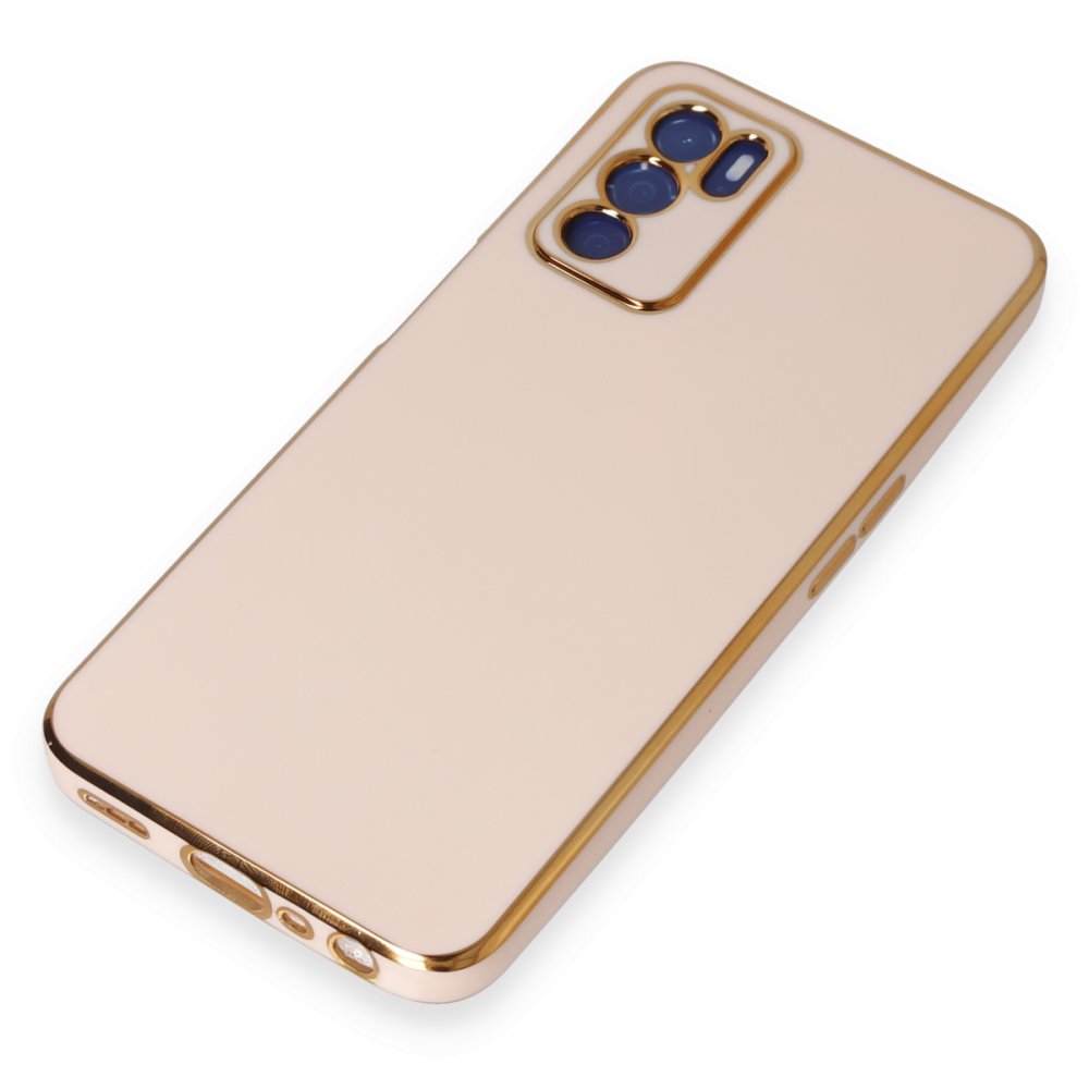 Newface Oppo A55 Kılıf Volet Silikon - Pembe