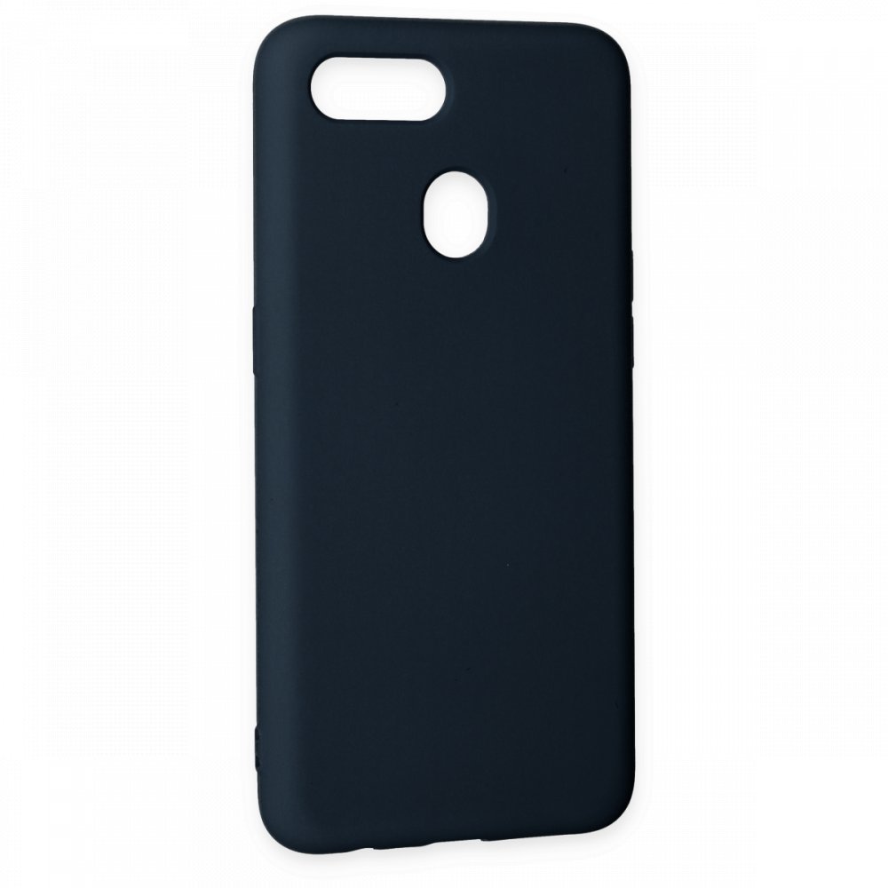 Newface Oppo A5S Kılıf Nano içi Kadife Silikon - Lacivert