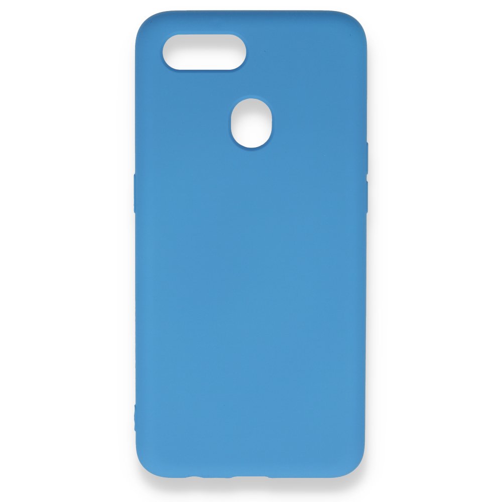 Newface Oppo A5S Kılıf Nano içi Kadife Silikon - Mavi