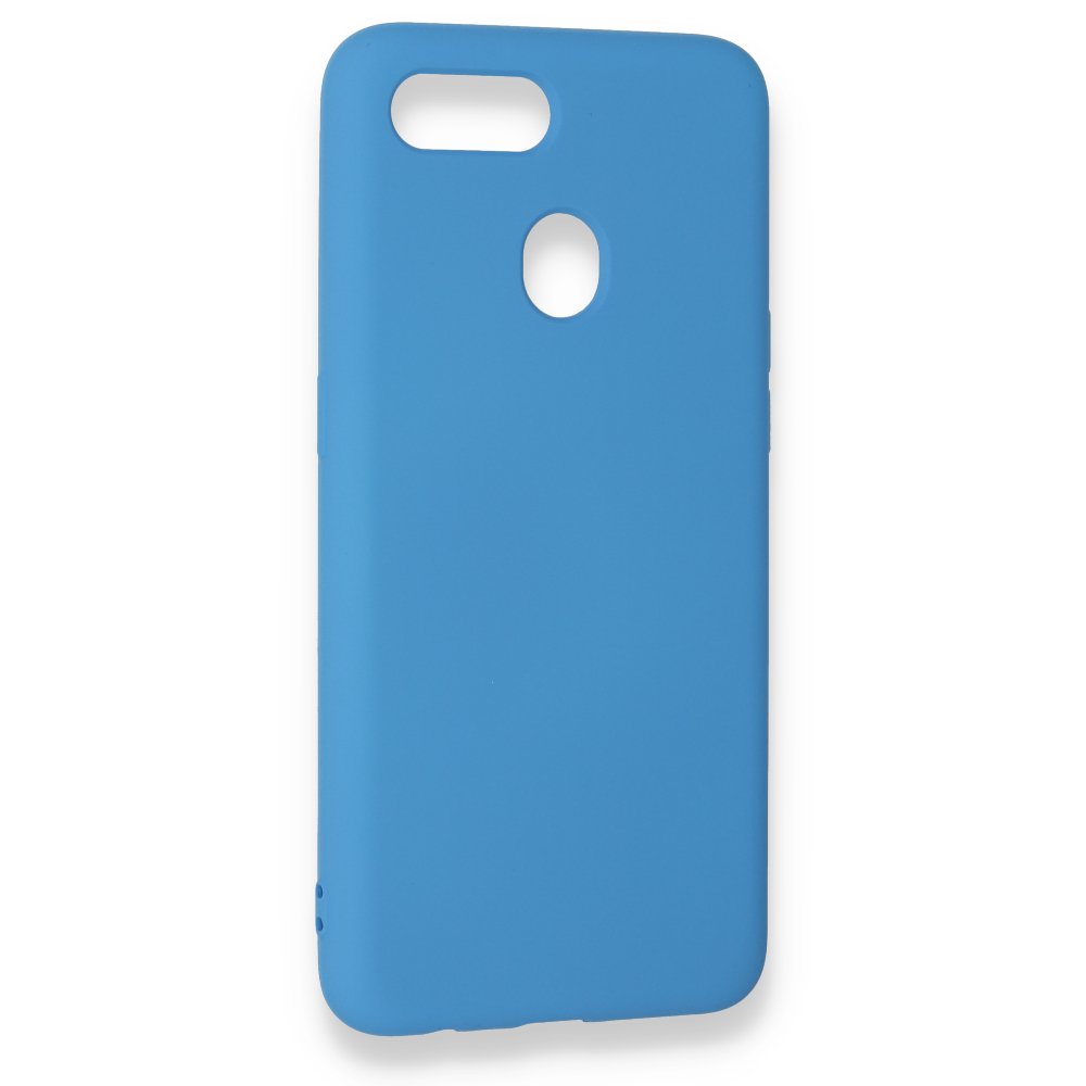 Newface Oppo A5S Kılıf Nano içi Kadife Silikon - Mavi