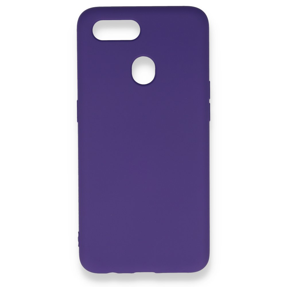 Newface Oppo A5S Kılıf Nano içi Kadife Silikon - Mor