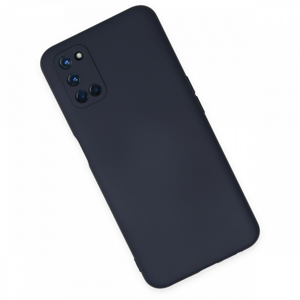 Newface Oppo A72 Kılıf Nano içi Kadife Silikon - Lacivert