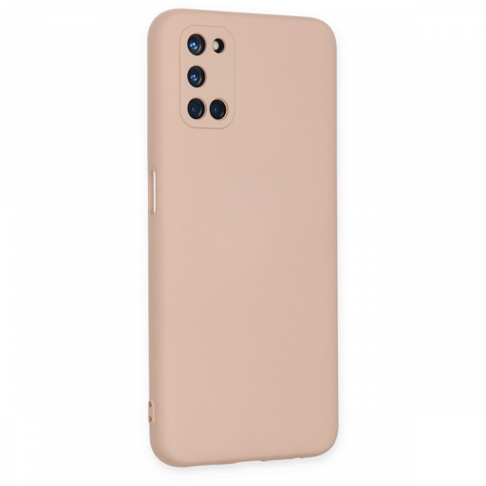 Newface Oppo A72 Kılıf Nano içi Kadife Silikon - Pudra