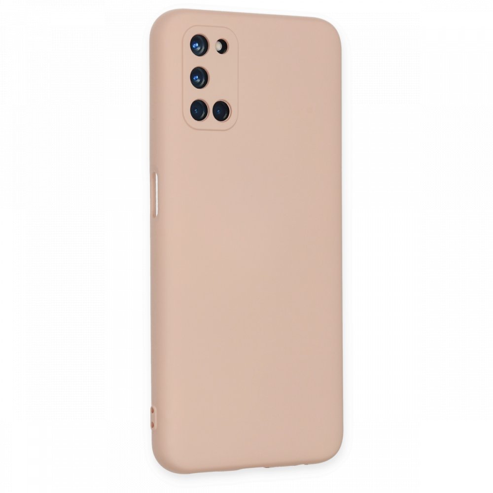 Newface Oppo A72 Kılıf Nano içi Kadife  Silikon - Pudra