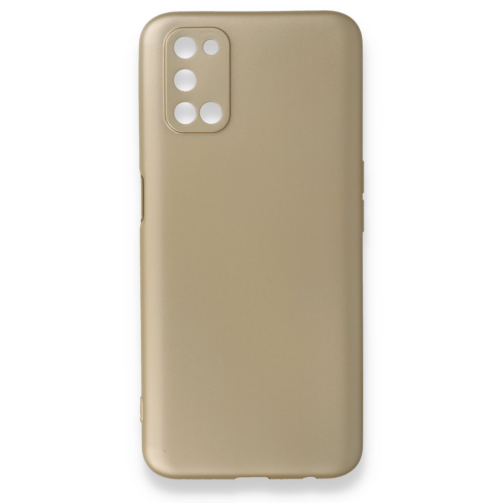 Newface Oppo A72 Kılıf First Silikon - Gold