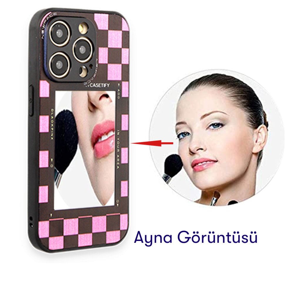 Newface Oppo A74 4G Kılıf Mirror Desenli Kapak - Mirror - 9