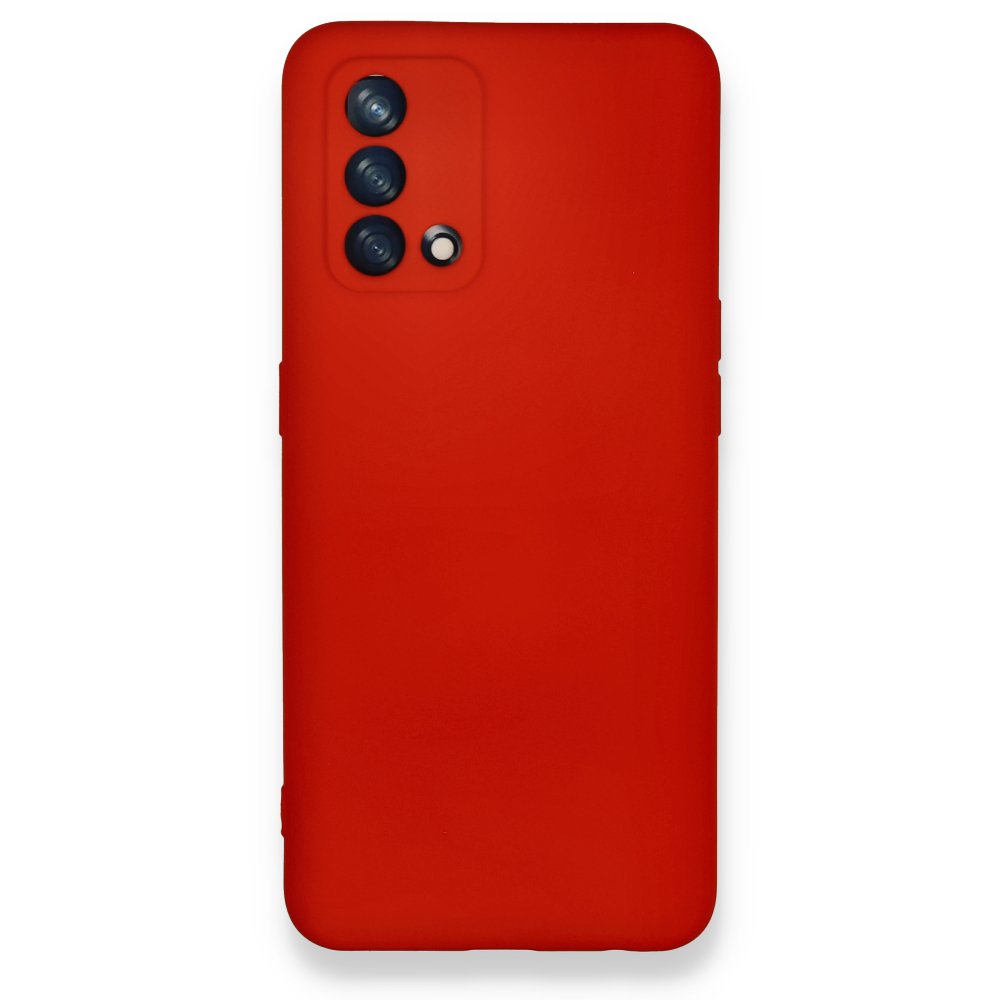 Newface Oppo A74 4G Kılıf Nano içi Kadife  Silikon - Kırmızı