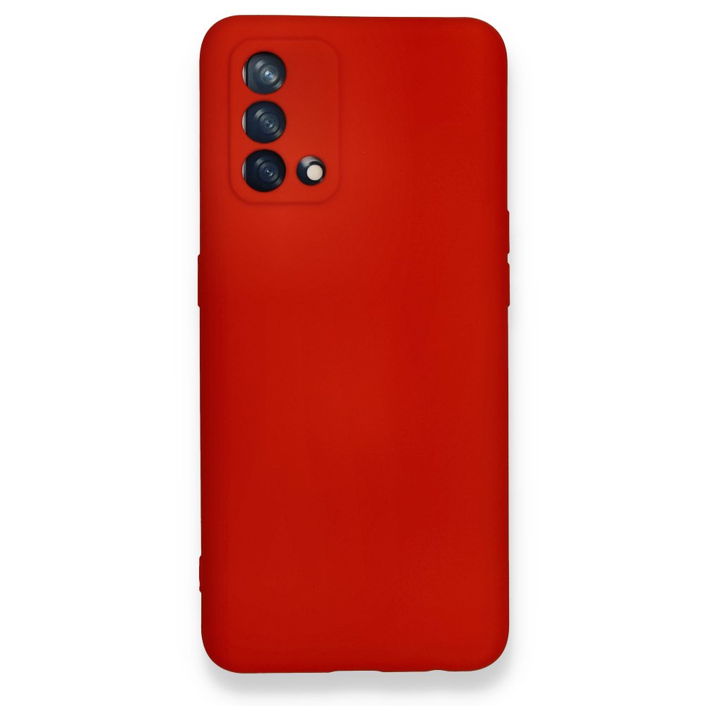 Newface Oppo A74 4G Kılıf Nano içi Kadife Silikon - Kırmızı