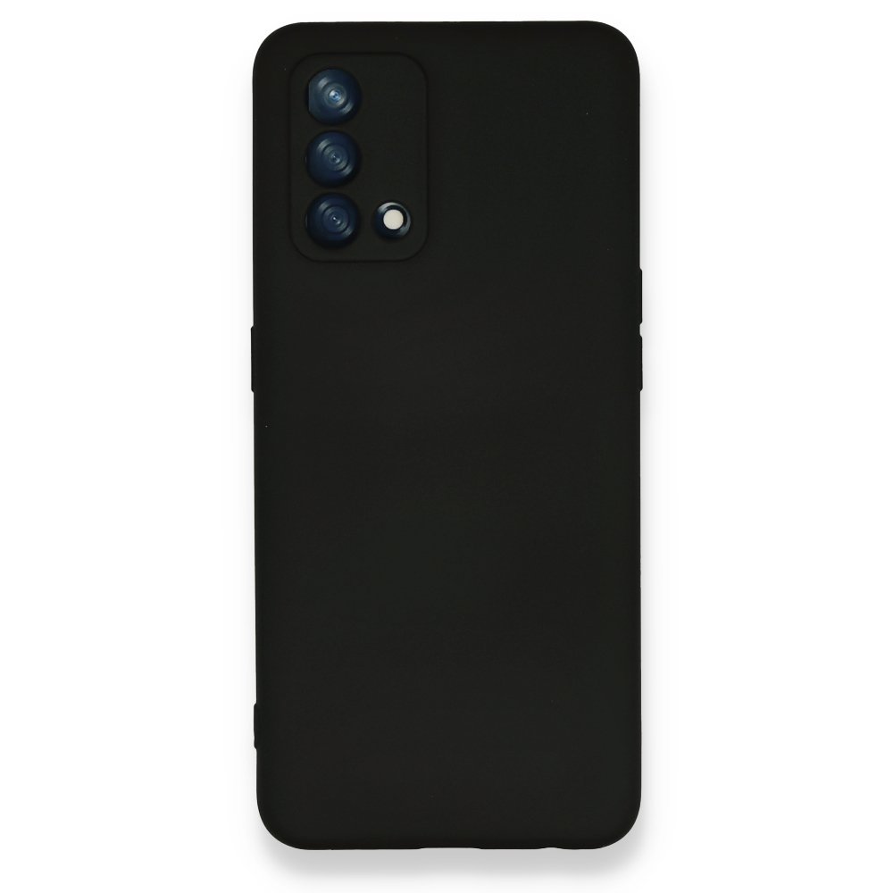 Newface Oppo A74 4G Kılıf Nano içi Kadife Silikon - Siyah