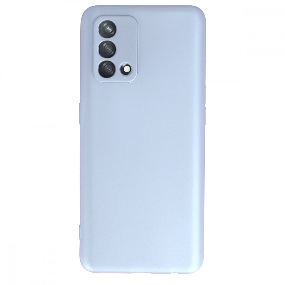 Newface Oppo A74 4G Kılıf Nano içi Kadife  Silikon - Sky Blue