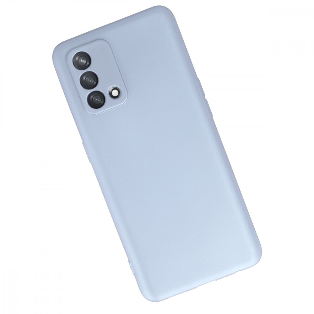 Newface Oppo A74 4G Kılıf Nano içi Kadife  Silikon - Sky Blue