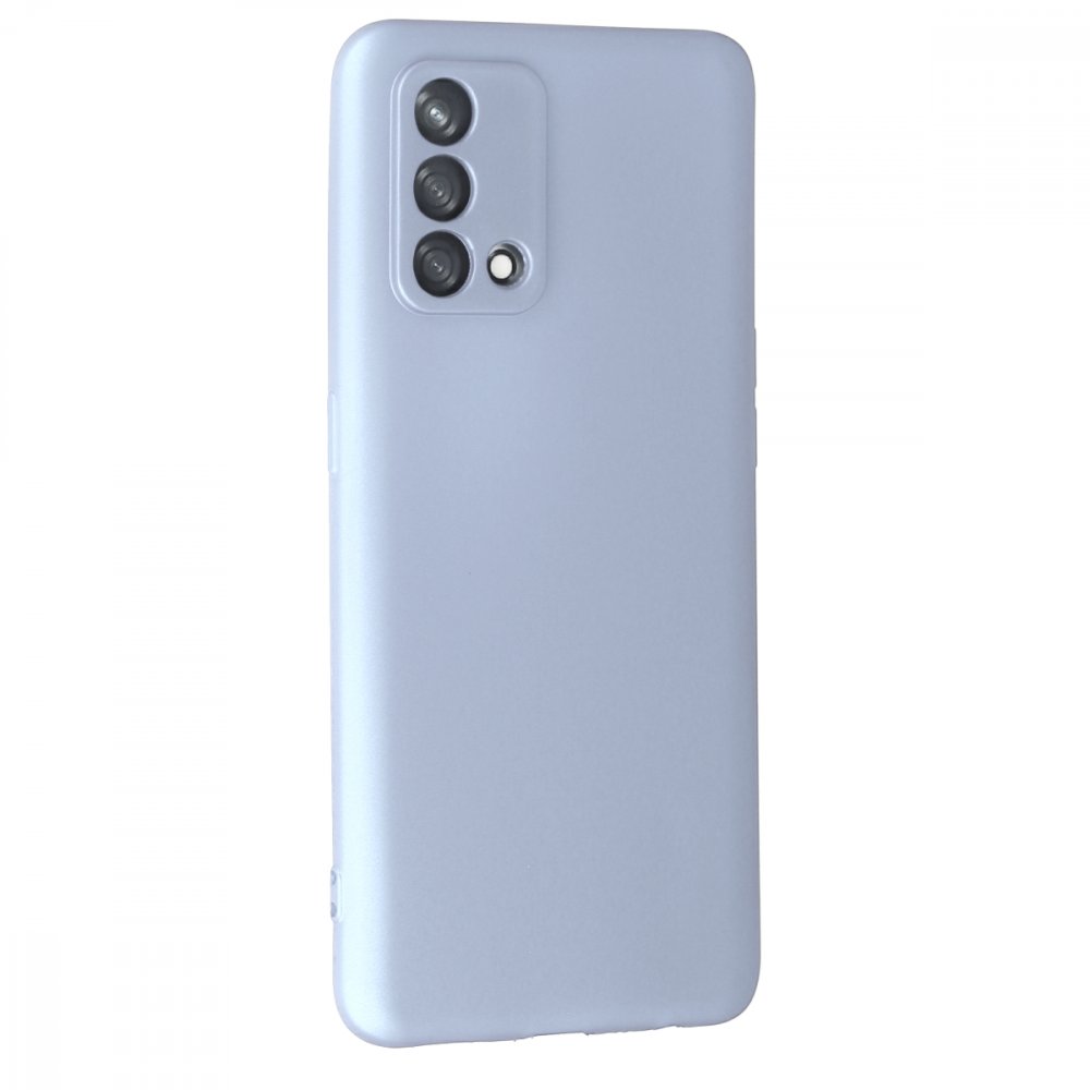 Newface Oppo A74 4G Kılıf Nano içi Kadife  Silikon - Sky Blue