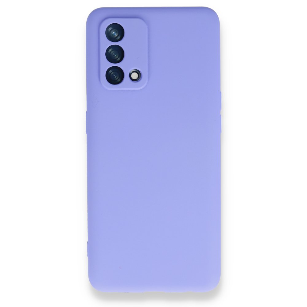 Newface Oppo A74 4G Kılıf First Silikon - Lila