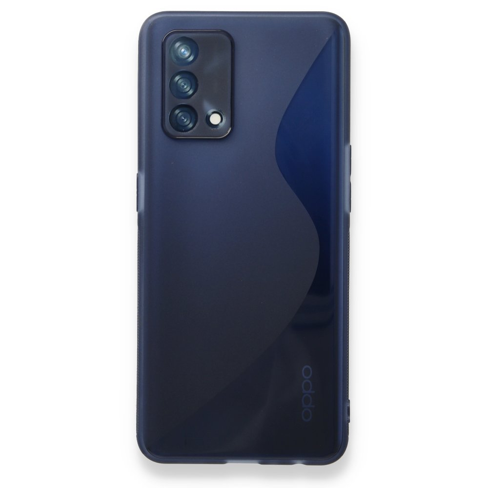 Newface Oppo A74 4G Kılıf S Silikon - Mavi
