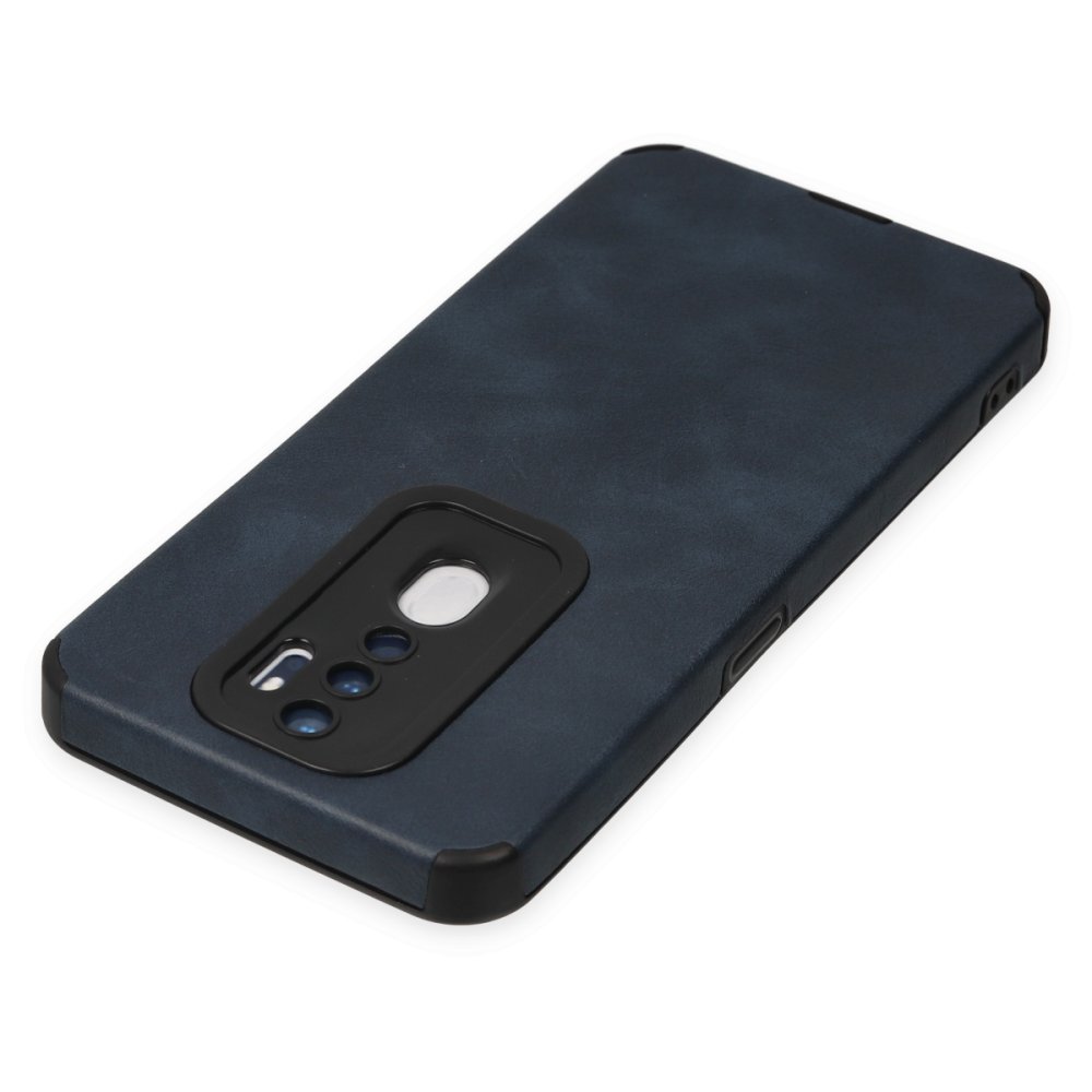 Newface Oppo A9 2020 Kılıf Loop Deri Silikon - Lacivert