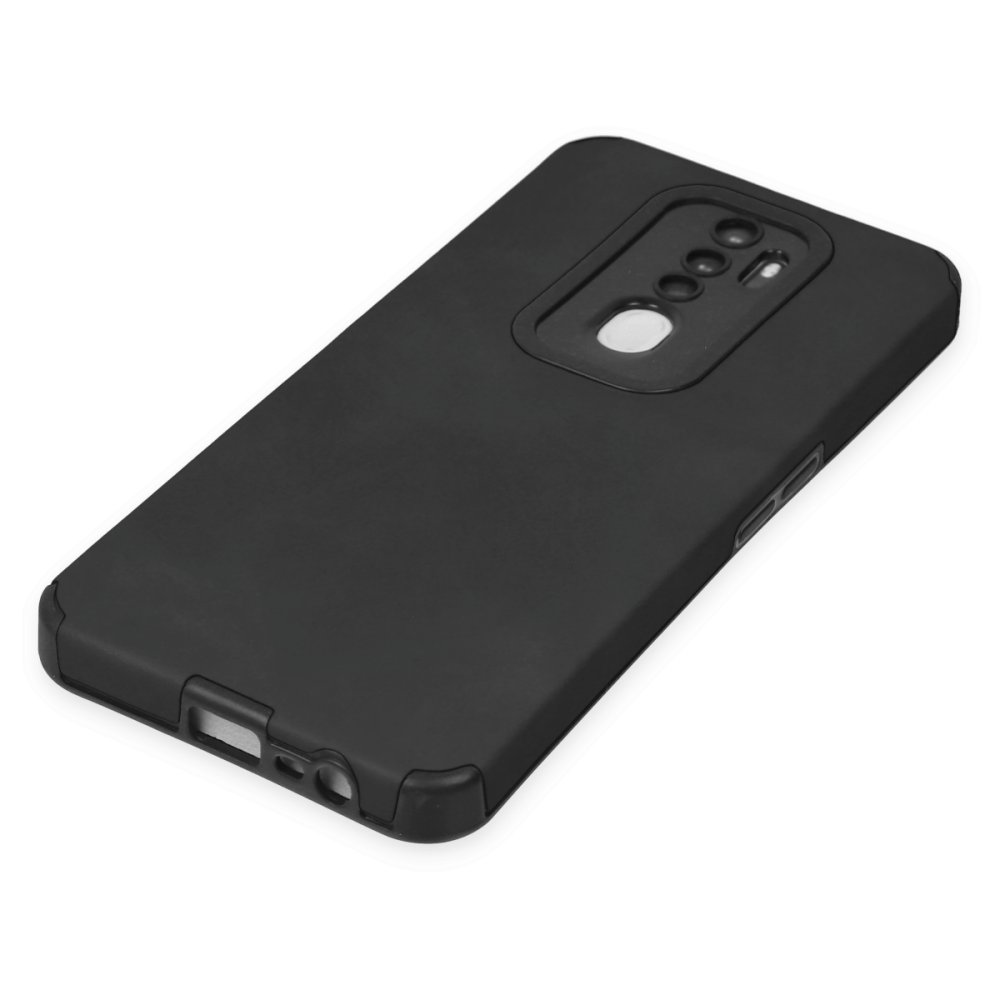 Newface Oppo A9 2020 Kılıf Loop Deri Silikon - Siyah