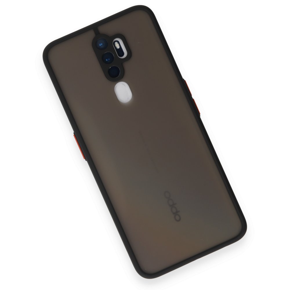 Newface Oppo A9 2020 Kılıf Montreal Silikon Kapak - Siyah